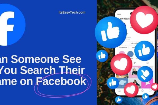 Can Someone See if You Search Their Name on Facebook