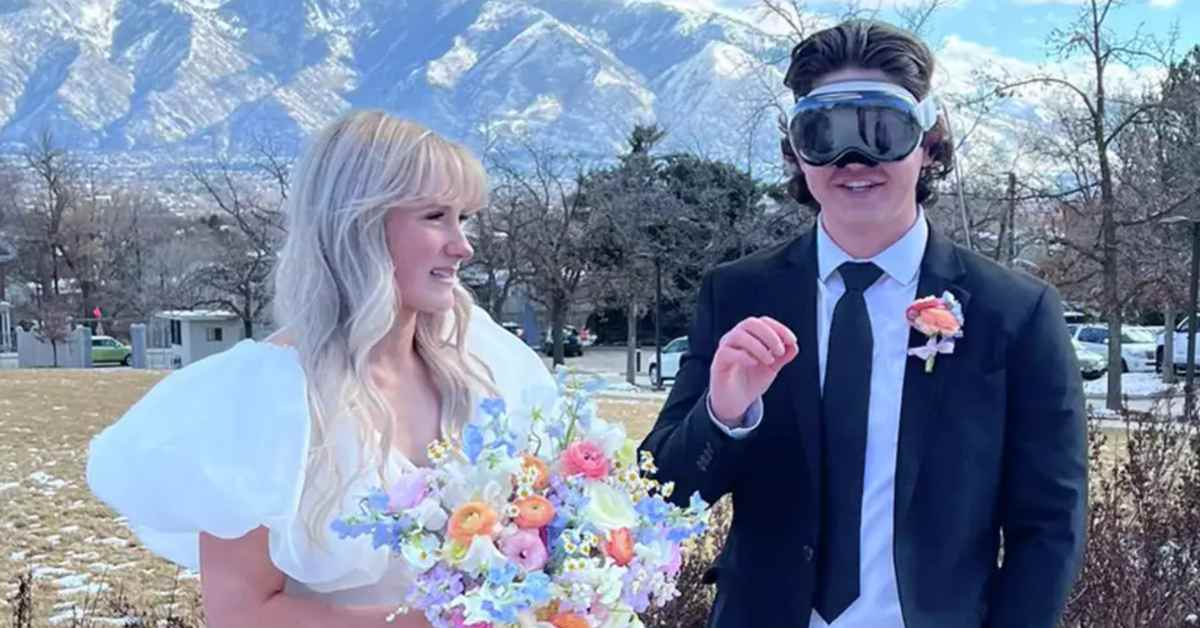 Groom Goes Viral After Wearing Apple'S Vision Pro Headset to His Wedding