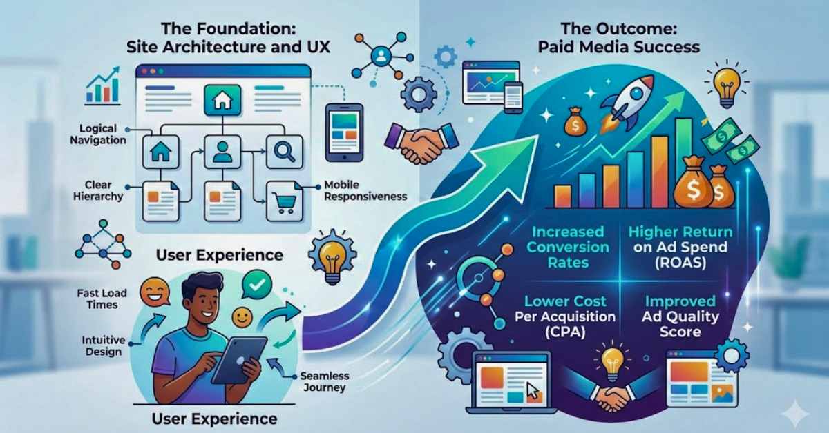 How User Experience and Site Architecture Dictate Paid Media Success