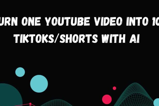 How to Turn One YouTube Video into 10 TikToks/Shorts with AI