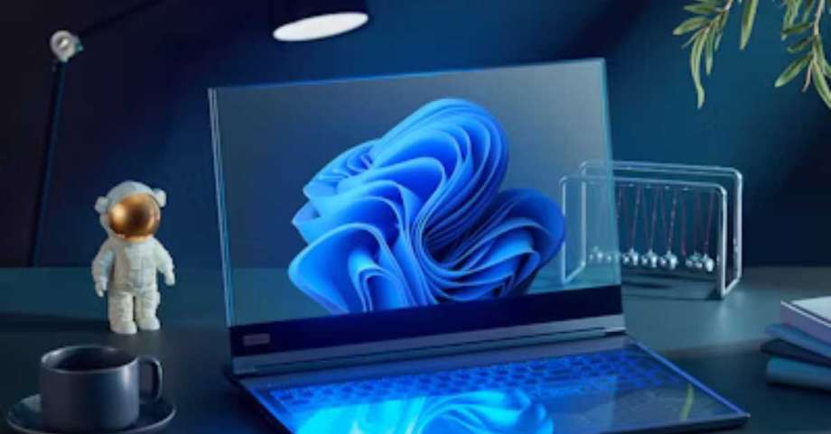 Lenevo unveils transparent laptop