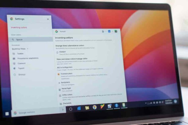 how to do invert colors on chromebook