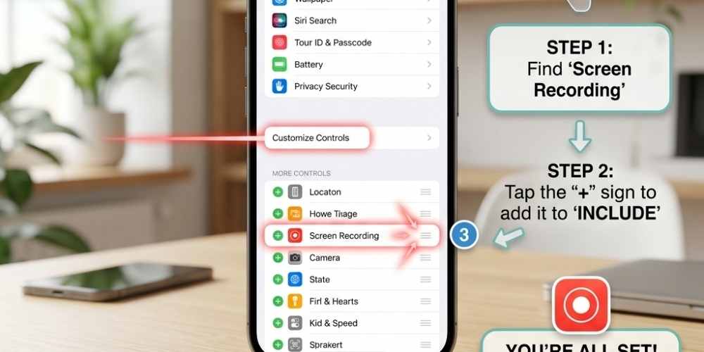how to enable screen recording on iPhone